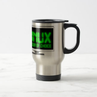 Taza De Viaje Linux - libertad de la elección
