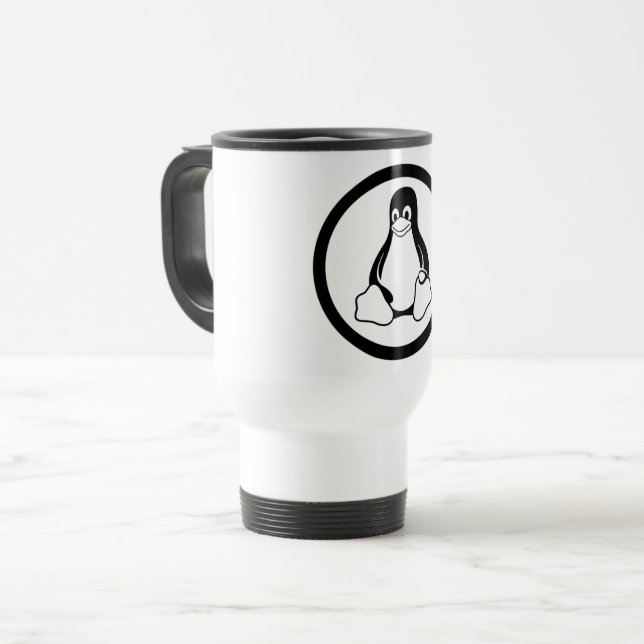 Taza De Viaje Linux Tux Mug (Anverso izquierdo)