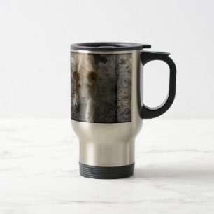 Taza De Viaje Lioness de acuarela