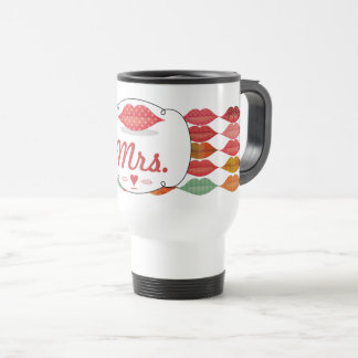 Taza De Viaje Lips Sra Hipster Vintage Retro Bride