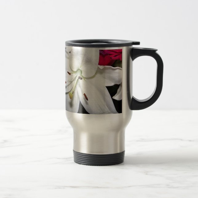 Taza De Viaje Lirio blanco cerca (Derecha)
