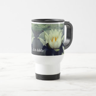 Taza De Viaje Lirio blanco Lotus personalizado