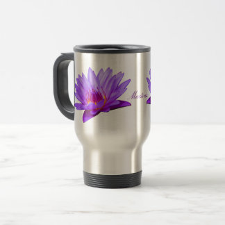 Taza De Viaje Lirio de agua morada