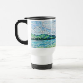Taza De Viaje Lirios en el lago