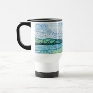 Taza De Viaje Lirios en el lago