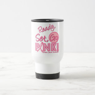 Taza De Viaje Lista, sistema, VA la taza ROSADA del viaje del