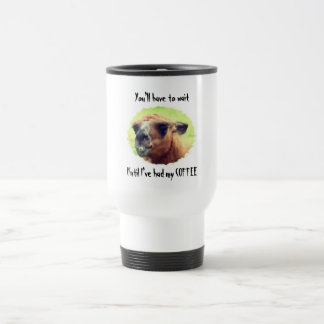 Taza De Viaje Llama enojada espera hasta café humorístico