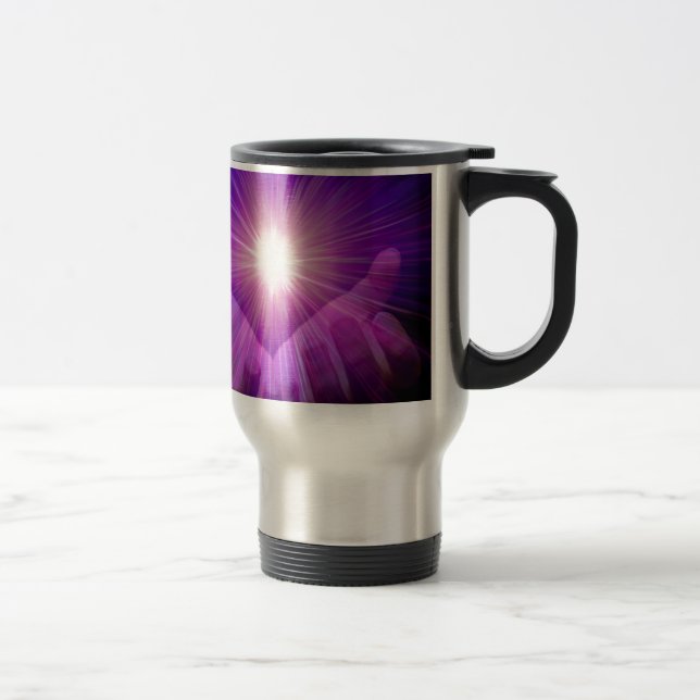 Taza De Viaje llama violeta (Derecha)