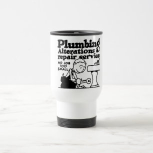 TAZA DE VIAJE LLAME A UN FONTANERO