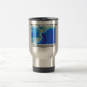 Taza De Viaje Llave Tsunami Puerto Rico (Tierra Tectónica de Pla