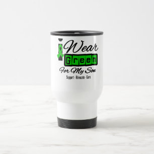 Taza De Viaje Llevo al hijo verde de la cinta (retra) -