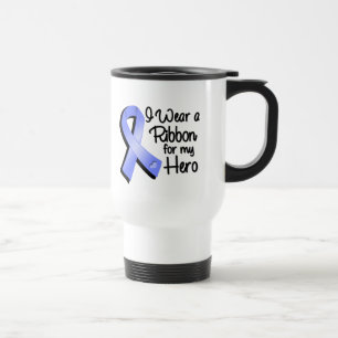 Taza De Viaje Llevo una cinta del bígaro para mi héroe