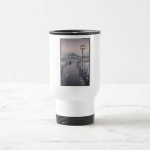 Taza De Viaje Lluvia en el camino a Shinobazu en Japón