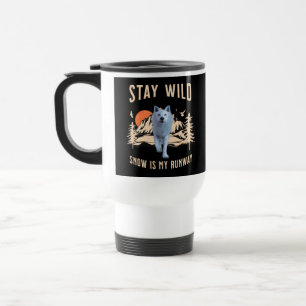 Taza De Viaje Lobo Ártico Salvaje