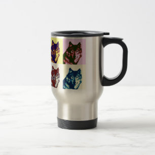 Taza De Viaje Lobo de arte pop