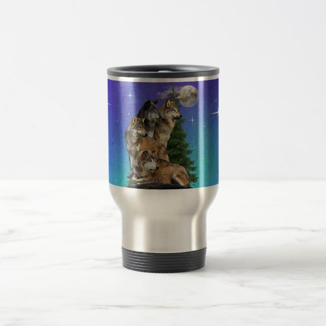 Taza De Viaje Lobo y Luna (Centro)