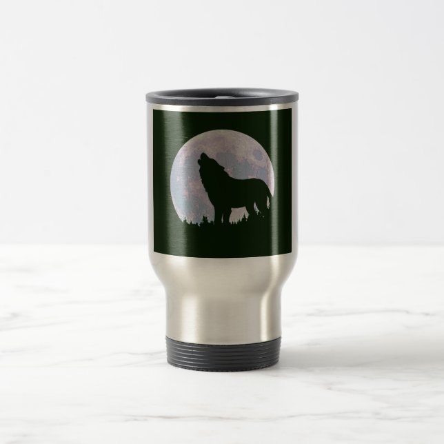 Taza De Viaje lobo y luna (Centro)