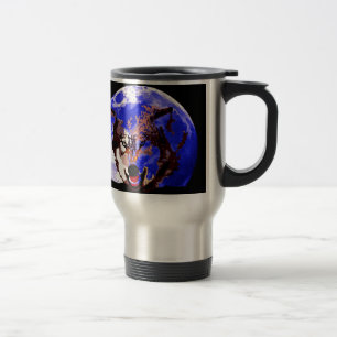 Taza De Viaje Lobo y luna llena