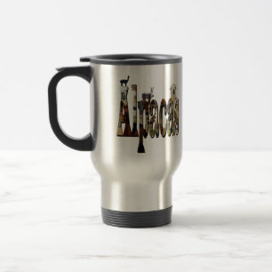 Taza De Viaje Logo De Alpacas Con Alpacas,