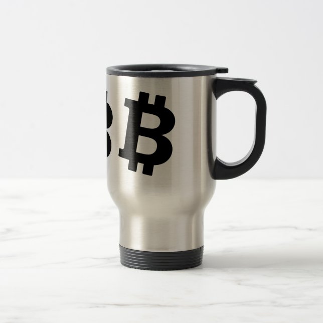 Taza De Viaje Logo de Bitcoin (Derecha)