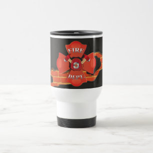 Taza De Viaje Logo De Fire Dept