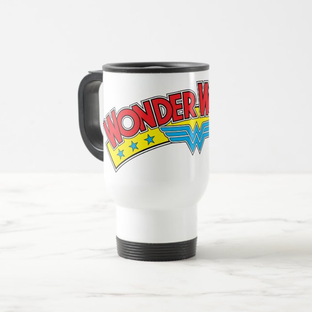 Taza De Viaje Logo del cómic de 1987 de Wonder Woman (Anverso izquierdo)