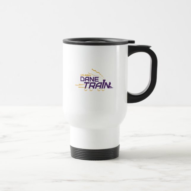 Taza De Viaje Logo del Tren de Dane de la UAlbany (Derecha)