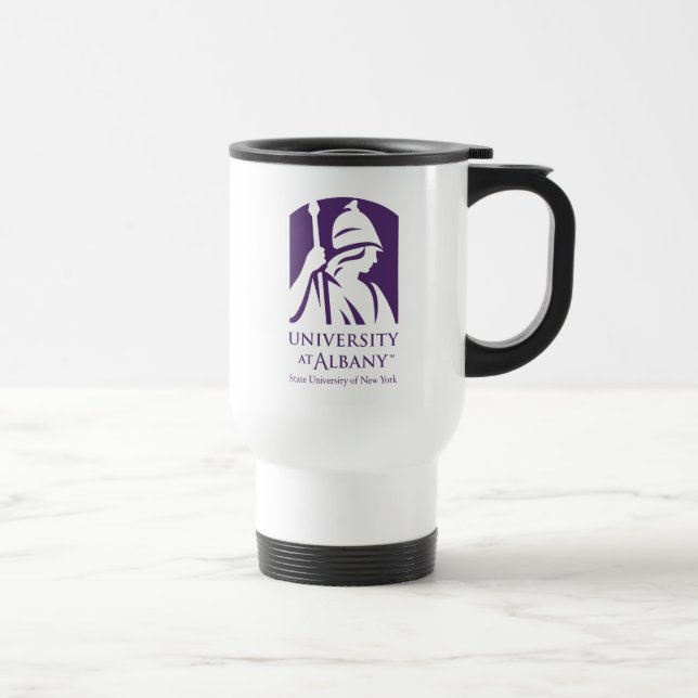 Taza De Viaje Logo icónico de la Universidad de Albany (Derecha)
