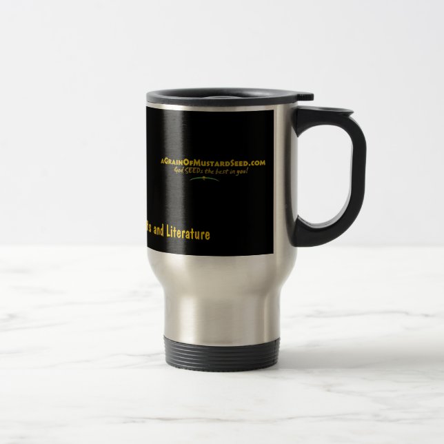 Taza De Viaje Logotipo Agrainofmustardseed.com (Derecha)