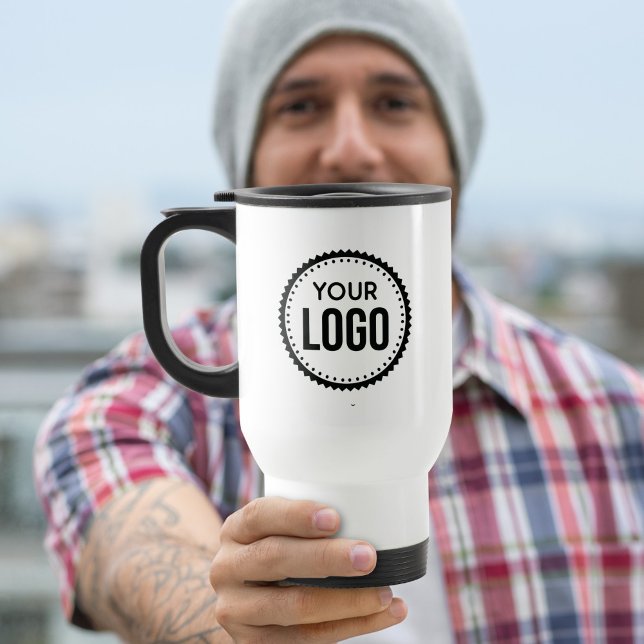 Taza De Viaje Logotipo de empresa personalizado (Subido por el creador)