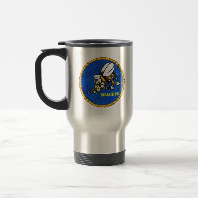 Taza De Viaje Logotipo de las ingenieros des infanteria de (Izquierda)
