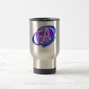 TAZA DE VIAJE LOGOTIPO DE SWOOSH DEL ORBE DEL EA - AGENTE