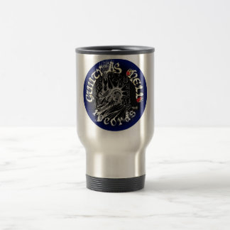 Taza De Viaje Logotipo negro y azul