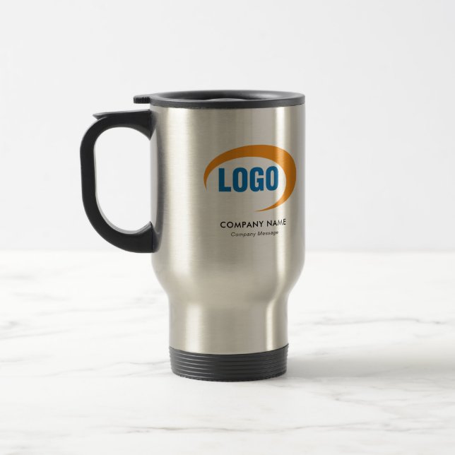 Taza De Viaje Logotipo Personalizado (Izquierda)