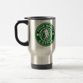 Taza De Viaje Logotipo personalizado del emblema del emblema ver