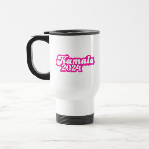 Taza De Viaje Logotipo rosa de la chica Kamala Harris 2024