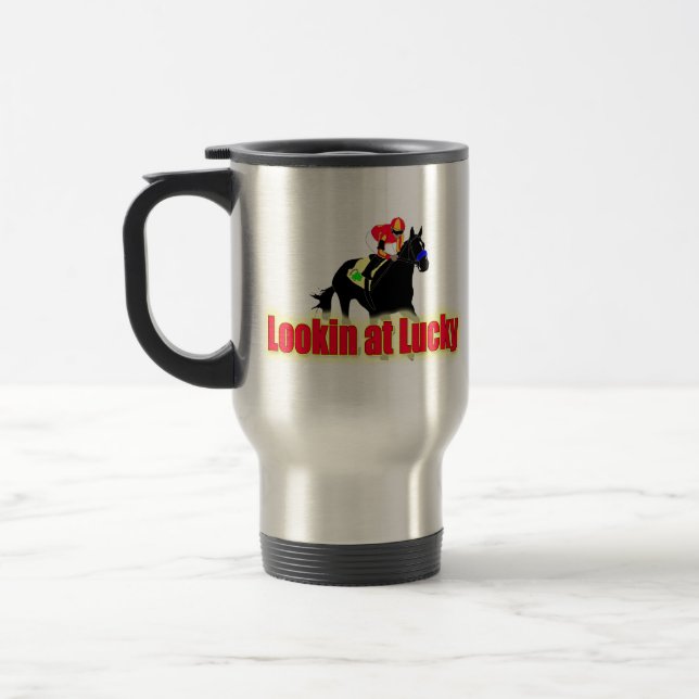 Taza De Viaje Lookin en afortunado (Izquierda)