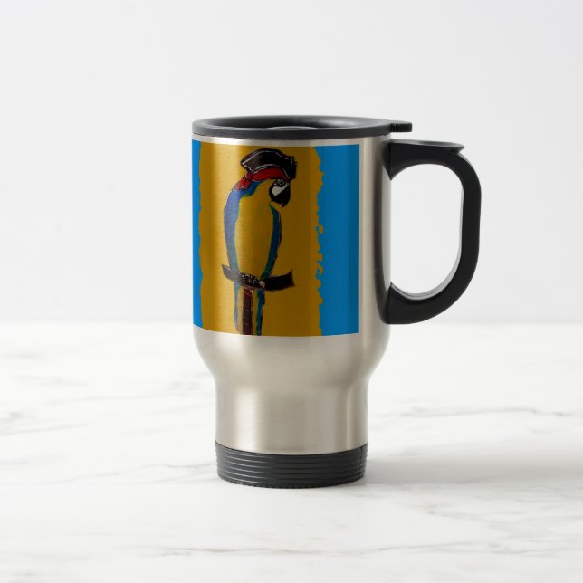 Taza De Viaje Loro Azul (Derecha)