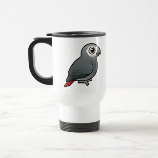 Taza De Viaje Loro del gris africano de Timneh