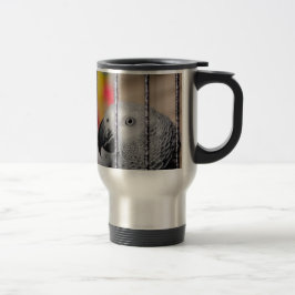 Taza De Viaje Loro gris
