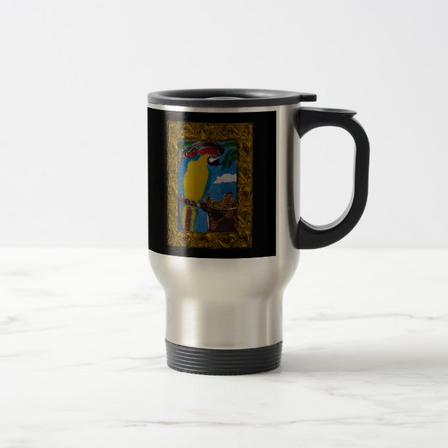 Taza De Viaje Loro Pirata (Derecha)