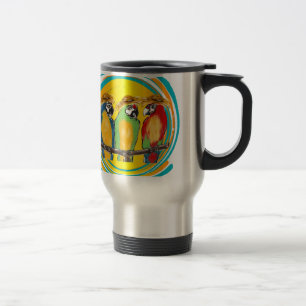 TAZA DE VIAJE LOROS DE FIESTA