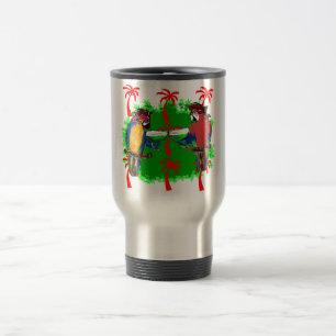 TAZA DE VIAJE LOROS PIRATAS