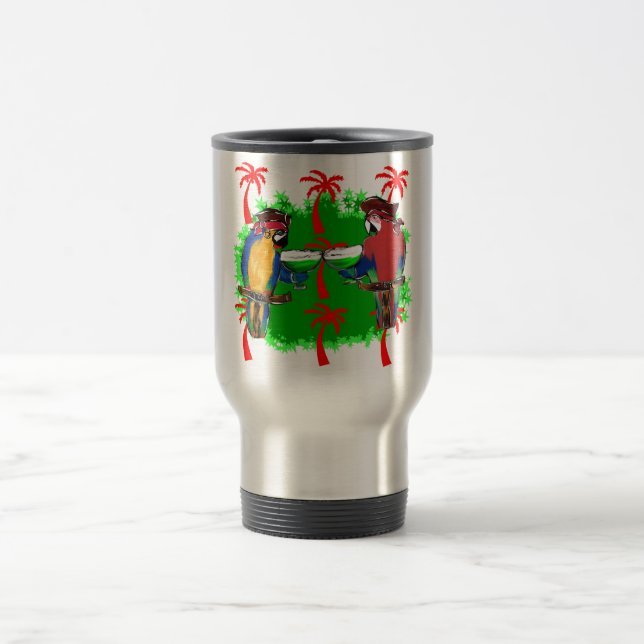 TAZA DE VIAJE LOROS PIRATAS (Centro)
