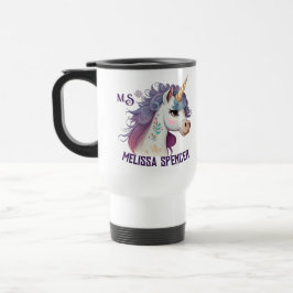 Taza De Viaje Los Chicas blancos eligen elegantemente morado mág