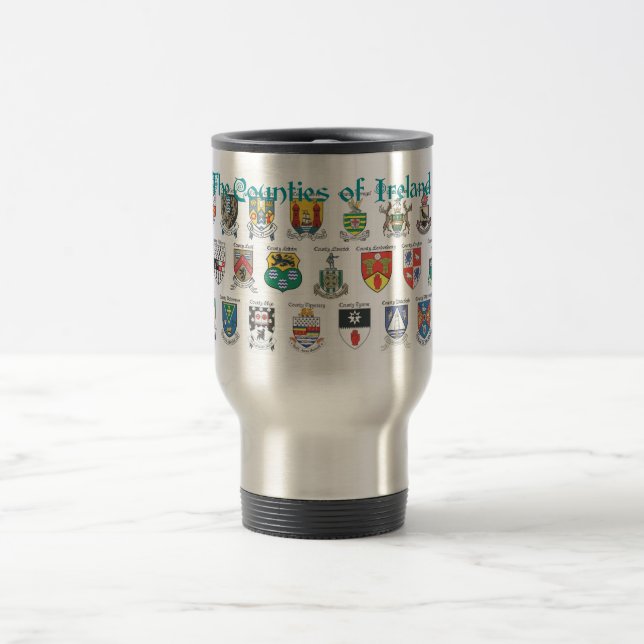 Taza De Viaje Los condados de Irlanda (Centro)