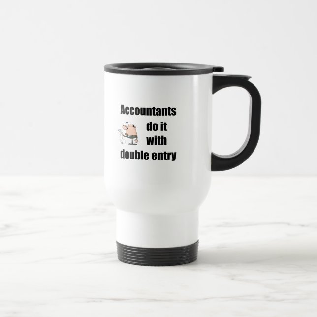 Taza De Viaje los contables lo hacen con la entrada doble (Derecha)
