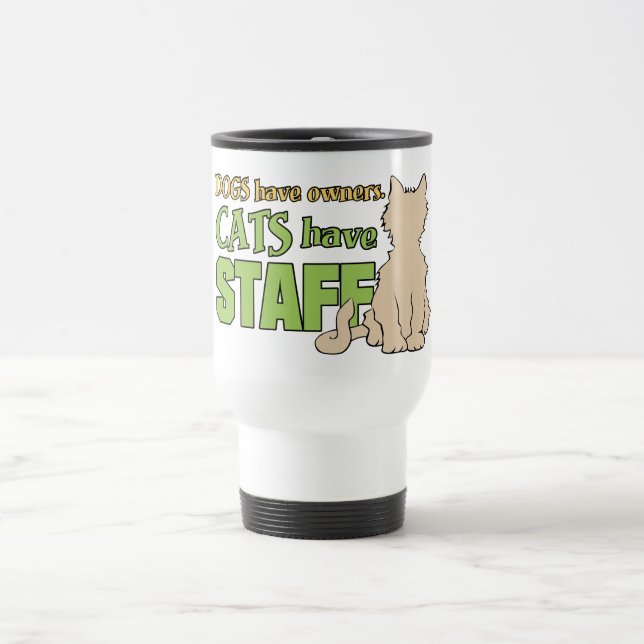 Taza De Viaje LOS GATOS TIENEN RAMAS personalizados DEL PERSONAL (Centro)