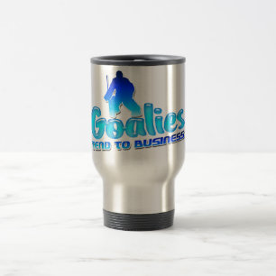 Taza De Viaje Los Goalides De Hockey Tienden A Viajar Por Negoci
