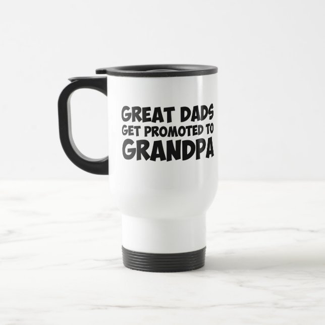 Taza De Viaje Los grandes papás consiguen promovidos al abuelo (Izquierda)